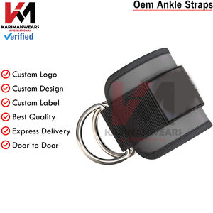 Correas de tobillo al por mayor con acolchado de neopreno y accesorio para cable para kickbacks y abducción de cadera, proveedor de equipos de gimnasio con logotipo personalizado - Product Image 4