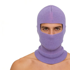 หมวกบาลาคลาวาสำหรับฤดูหนาว ผ้าฟลีซกันลม ปิดหน้าแบบเต็มหน้า  อะคริลิกนุ่มสบาย  สำหรับทุกเพศ  ปิดบังใบหน้า  เหมาะสำหรับนักขี่จักรยาน  กิจกรรมกลางแจ้ง  ใช้ได้ทุกวัน - Product Image 2