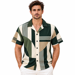 Camisa de Verano para Hombre 2025, de Algodón, Color Sólido, Manga Larga, con Botones, Transpirable y de Secado Rápido, Estilo Casual - Product Image 1