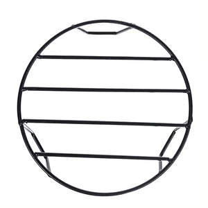 Supports ronds en métal de couleur noire, robustes, pour pot de plante, pot de fleurs, support rond pour jardinière, décoration intérieure et extérieure - Product Image 2