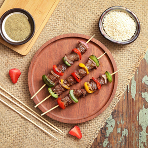 Long Marshmallow Roasting Bamboo Sticks Disposable Round BBQ Food <b>Skewers</b> for Outdoor Camping Fruit - Product Image 2