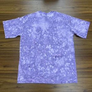 Camisetas de gran tamaño con efecto tie-dye morado y rosa, estilo streetwear, corte holgado, cuello redondo, vintage, manga corta, personalizadas. - Product Image 2