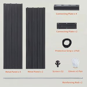 Jardinières surélevées en acier galvanisé coloré, renforcées et antirouille, 6x3x1 pieds, pour légumes et fleurs - Product Image 3