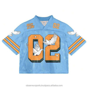 Camiseta de Fútbol Urbana de Malla Estilo Streetwear, Sublimación Personalizada, Corte Holgado Oversize, Manga Corta, Transpirable, Ropa Deportiva de Verano 2026 - Product Image 5