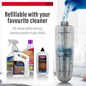 Mop Spray Ricaricabile da 14 oz con 2 Panni in Microfibra Lavabili per Uso Domestico e Commerciale, Opzioni per Pulizia a Secco e Umido - Product Image 3