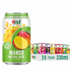 Boisson de jus de fruits 330ml 24 canettes carton sans sucre OEM ODM Marque privée Échantillon gratuit Meilleur vendeur Premium Healthy - Product Image 1