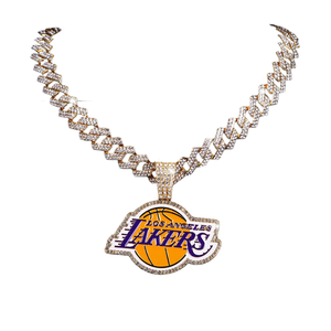 Colgante Chapado en Oro Estilo Hip Hop con Incrustaciones de Diamantes de Primera Calidad, Disponible a un Precio Competitivo de un Proveedor Indio - Product Image 2