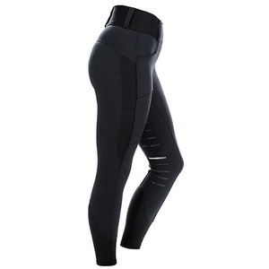 Pantalons d'équitation personnalisés OEM pour hommes et femmes, culottes d'équitation avec impression de motifs sur mesure, collants d'équitation à assise intégrale en silicone - Product Image 2