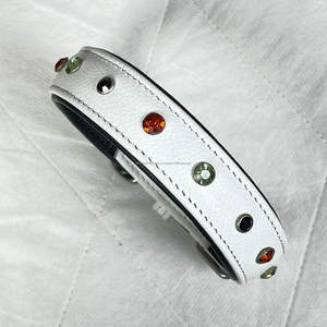 ปลอกคอสุนัขหนังวัวแท้แบบเต็มผืน ดีไซน์รีเวทใหม่ ขายส่ง ปรับขนาดได้ง่าย ทันสมัย ทนทาน อุปกรณ์สัตว์เลี้ยงคุณภาพสูง - Product Image 5