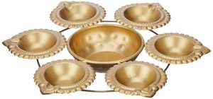 Cuenco Urli de Metal Rangoli para Decoración del Hogar, Velas Flotantes y Flores, Decoración Festiva Diwali Ganpati - Product Image 3