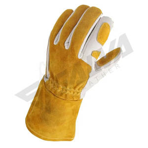 Guantes de Trabajo de Cuero Vacuno Resistentes y Reutilizables de Diseño Personalizado, Guantes de Seguridad de Alta Calidad - Product Image 6