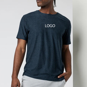 T-shirt homme à col rond et épaules tombantes avec logo personnalisable / Matière respirante et ajustable pour commandes en gros à prix avantageux - Product Image 1