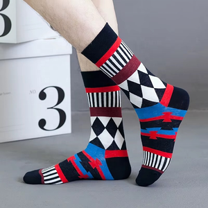 New Men's <b>Socks</b> Trendy Street <b>Socks</b> Cotton Happy Colorful Cartoon <b>Socks</b> Wholesale - Product Image 3