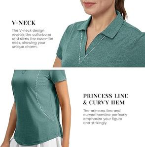 Camiseta de Verano para Mujer, Lisa, Sólida, Básica, Ligera, Transpirable, de Poliéster/Algodón, de Secado Rápido, de Media Manga, con Etiqueta Privada Personalizada - Product Image 3