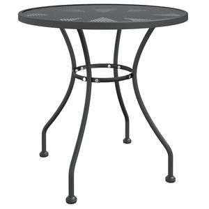 Ensemble de salle à manger de jardin anthracite avec revêtement écologique en treillis métallique expansé pour une expérience culinaire extérieure élégante - Product Image 4