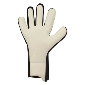 Gants de gardien de but de football en tricot noir sur mesure avec latex allemand de 4 mm, coupe moyenne - Product Image 3
