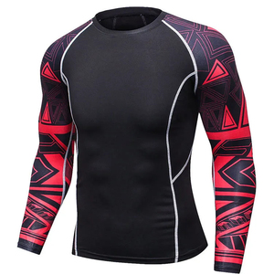Camiseta de Compresión para Hombre, Manga Larga, Protección UV, Diseño de Telaraña Negra, para Gimnasio y Fitness - Product Image 4