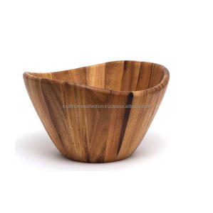 Cuenco de madera personalizado OEM ODM respetuoso con el medio ambiente en uso, vajilla Vintage, cuenco de madera para decoración de mesa, cuenco de Navidad para bodas - Product Image 2