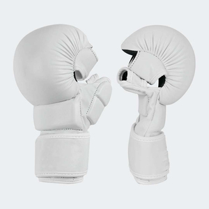 Guantes de Entrenamiento de Medio Dedo para MMA y Muay Thai, Hechos a Medida, de Alta Calidad, Material PU, Cierre de Gancho y Bucle para Soporte de Muñeca - Product Image 3