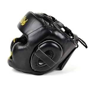 Wholesale Fair tex Super Sparring Kickboxing Face Protector Microfiber Head Guard Leather Boxing Headgear Full Face Boxing - Product Image 6