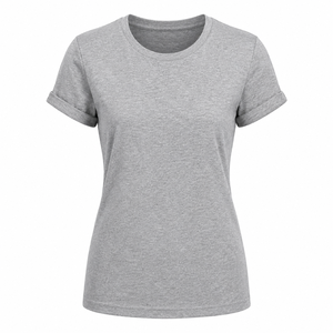 Camisetas Personalizadas para Mujer, Cuello Redondo, Alta Calidad, Corte Ajustado, Impresión de Logotipo Personalizado, Tallas Grandes, Servicio OEM, Apliques - Product Image 5