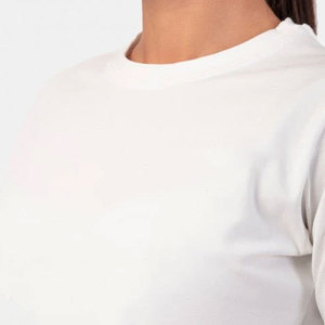 Fitness Shirt for Women Gym Workout Blank Loose Fit Short Sleeve Fitness High Quality <b>Sweat</b> Wicking Crop <b>Top</b> T-Shirt - Product Image 4