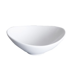 Bol ovale en céramique blanche en forme de bateau pour salade, fruits, desserts, pâtes – Vaisselle au design minimaliste et élégant, compatible lave-vaisselle, kit durable - Product Image 5
