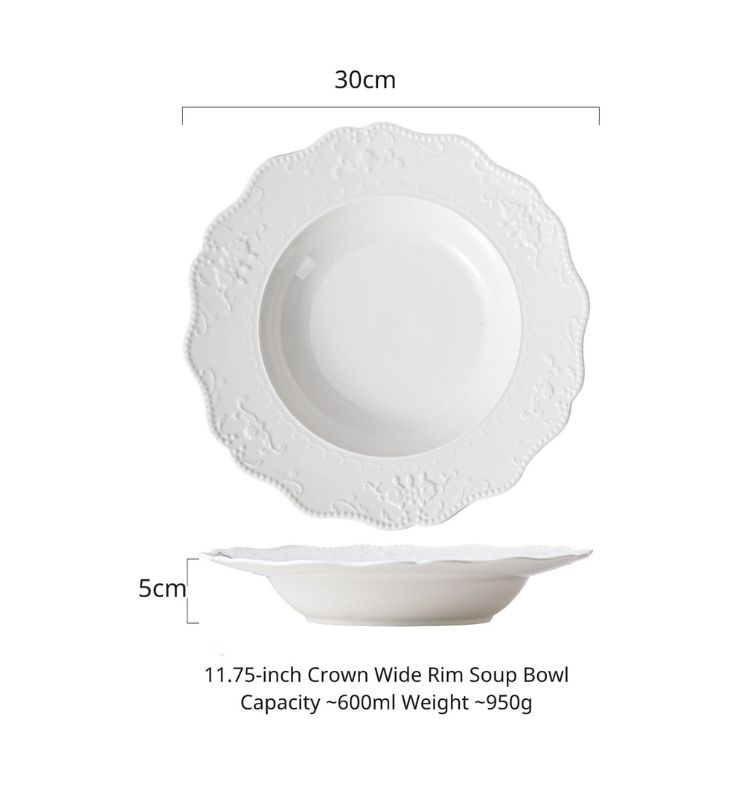 11.75 wide edge deep plate