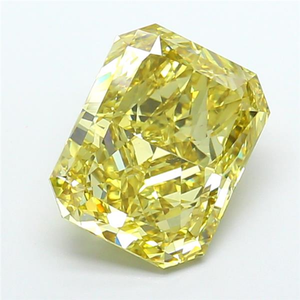 Diamant de laboratoire cultivé exclusif, certifié IGI, taille excellente, haute brillance, jaune intense fantaisie, pour la création de bijoux. - Product Image 5