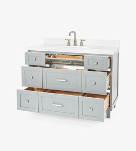 Gabinete de Baño OEM Benjamin de 48 Pulgadas con Lavabo Individual, Solo Gabinete, 4 Opciones de Acabado, Directo de Fábrica en Vietnam - Product Image 4