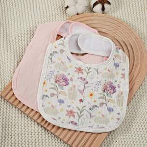 Bavoirs en mousseline de luxe pour bébé 100% bambou, doux et respirants - Product Image 5