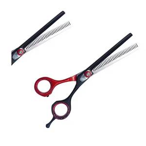 Professional Hairdressing <b>Scissors</b> Set With Combs And Thinning Shears In Black Carry Case For Salon Use - Product Image 4