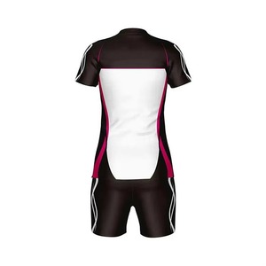 Ensemble de maillots et shorts de volley-ball personnalisés sans manches, sublimation, séchage rapide, respirant, pour jeunes et adultes, vêtements de sport athlétiques - Product Image 3
