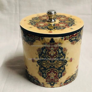 Pot en bois avec couvercle hermétique pour le stockage des aliments, des collations, des aliments secs, des bonbons gélifiés, pots de bonne couleur pour le stockage et le contenant des aliments - Product Image 2