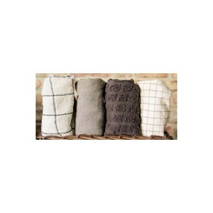 Fait sur mesure blanc gaufré tissé brodé élégant naturel 100% coton biologique nettoyage torchon accessoires de cérémonie de bureau - Product Image 5