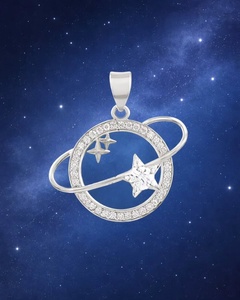 Colgante de Moissanita en Plata de Ley 92.5 KLSP-50664 - Product Image 5