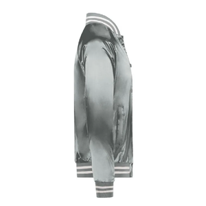 Blouson Bomber Homme Personnalisable en Cuir Respirant avec Broderie Chenille OEM, Idéal pour le Dropshipping – Style Décontracté avec Lettres - Product Image 3