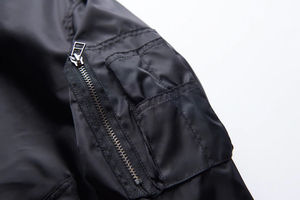 เสื้อแจ็คเก็ตบอมเบอร์น้ำหนักเบา ดีไซน์ทันสมัยสำหรับผู้ชาย  บุโพลีเอสเตอร์ด้านใน  คอตั้ง  กันลม  เสื้อโค้ทฤดูหนาว  สามารถปรับแต่งได้ - Product Image 3