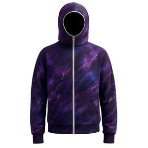 Pull à capuche personnalisé 2 pièces 100% coton polaire respirant hiver mode Street Style Tech Wear vêtements d'extérieur pour unisexe vente en gros - Product Image 2