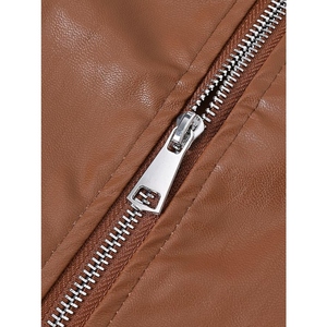Custom <b>Men's</b> Tan Genuine Cowhide <b>Leather</b> Motorcycle <b>Vest</b> Collarless Round Neck Biker Riding Club <b>Vest</b> with Side Straps - Product Image 6