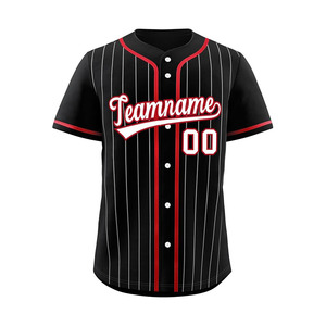 Camiseta de Béisbol Personalizada con Rayas, Uniforme Deportivo Personalizado para Hombres, Mujeres y Jóvenes - Product Image 1