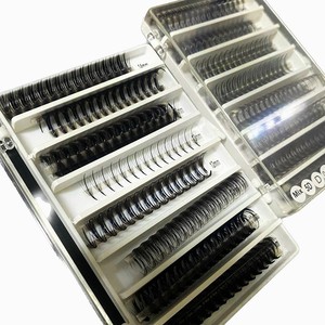 ขนตาปลอมแบบพัดสำเร็จรูป Wispy Mix Length 5D/7D/9D ทำมือ ขนธรรมชาติ ยาว สีดำด้าน ผลิตจากเส้นใยสังเคราะห์ PBT คุณภาพสูงจากเกาหลี - Product Image 6