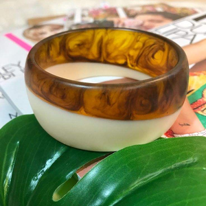 Brazalete de Resina Epoxi con Diseño Personalizado, Romántico, con Flores Reales, para Mujer - Product Image 6