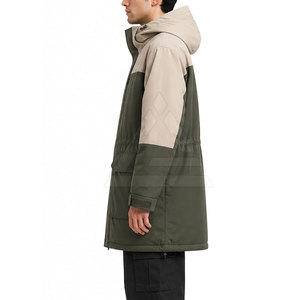Heavy Weight Oversized Parkas <b>Jacket</b> For <b>Men</b> Cold Weather Warm Hooded <b>Long</b> Outerwear Casual Outdoor Apparel - Product Image 5