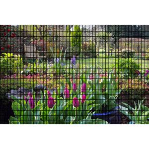 PVC nero rivestito saldato recinzione di filo di recinzione per la casa di miglioramento animale recinzione per piante da giardino barriera pollaio maglia - Product Image 6