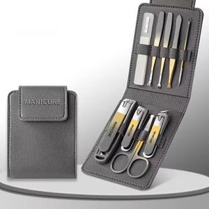 Manicure <b>Kit</b> With 5 In 1 <b>Nail</b> Clipper Stainless Steel Tools Portable Case For Adult Classic Style Manicure Set - Product Image 5
