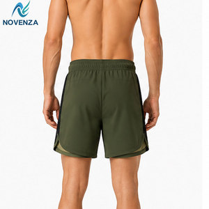 Shorts de course pour hommes, taille mi-haute, tissu doux et confortable, pour la gym, l'exercice, la course à pied, l'entraînement et le port quotidien décontracté - Product Image 4