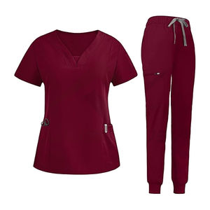 Uniformes Médicos para Mujer, Conjuntos de 2 Piezas, Blusa y Pantalones de Hospital, Mezcla de Algodón, Tela Twill, Marca Personalizada - Product Image 3