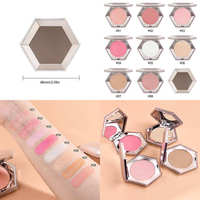 Palet Highlighter Mineral Face Glow Pressed Powder Shimmer Makeup Kit Profesional Vegan Tahan Lama untuk Pesta Pengantin