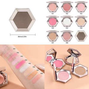 Paleta de Iluminadores, Polvo Facial Brillante, Kit de Maquillaje Profesional, Polvo Iluminador para Fiestas, Cosmético Nupcial - Product Image 3